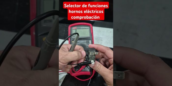 Horno con selector de funciones dañado